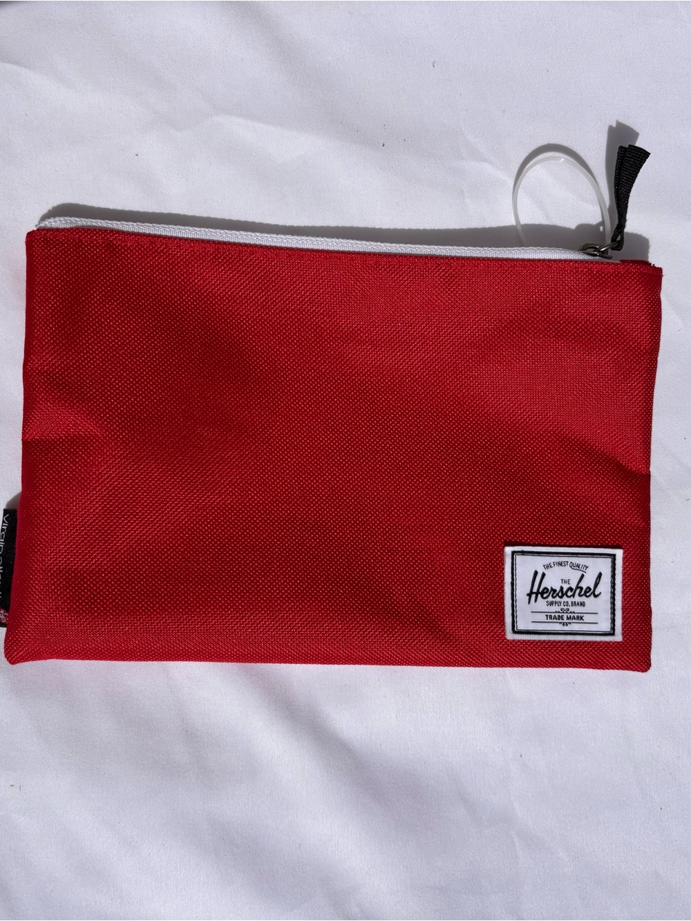 Herschel Supply Co. Red and White Two-Tone Pouch